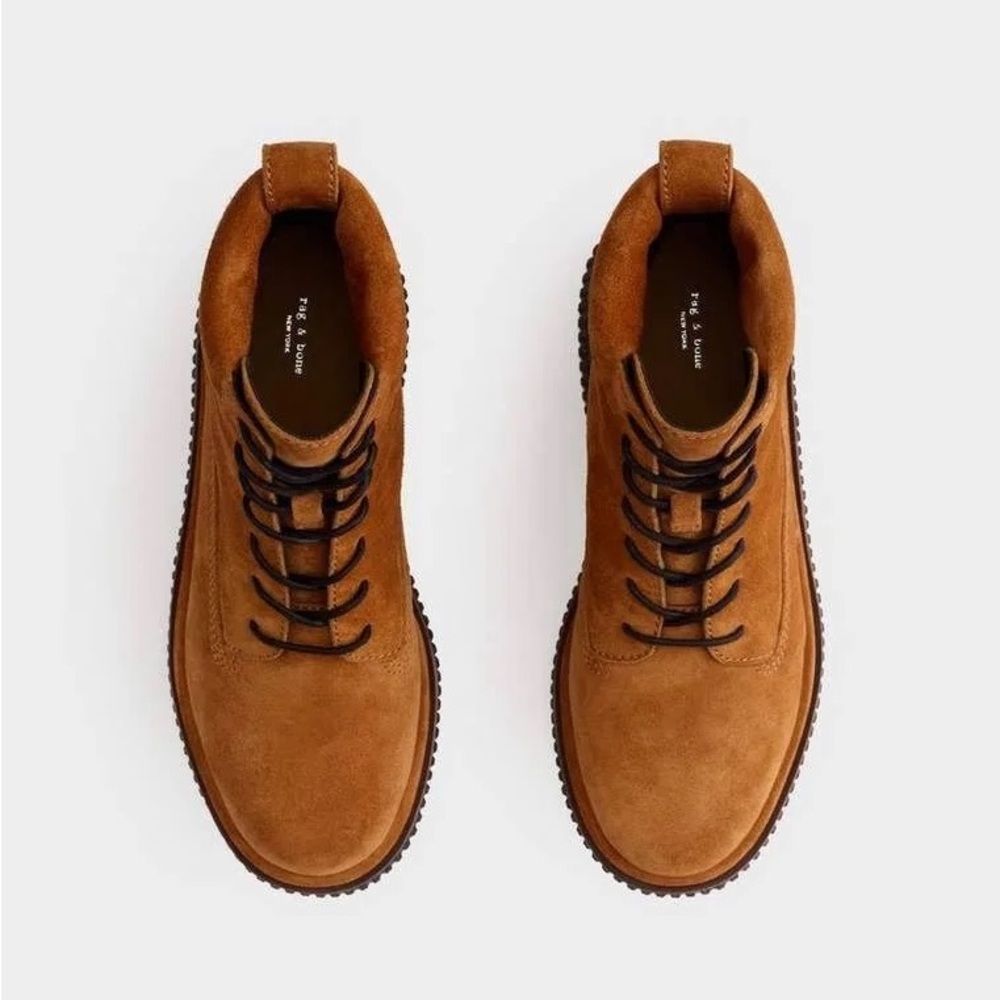 Rag and Bone Lace-up Suede Combat Boots